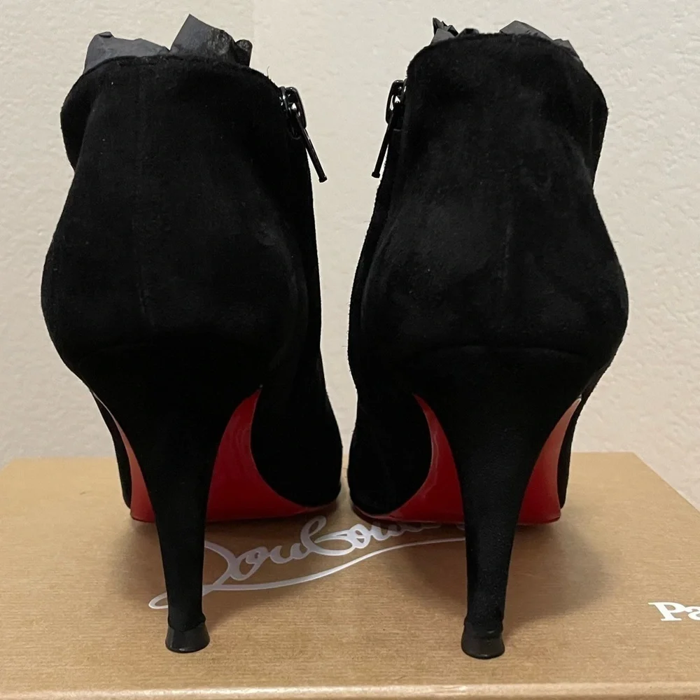 Christian Louboutin, Belle bootie, Lux Veau Velour EU37 85mm black suede - Picture 8 of 12